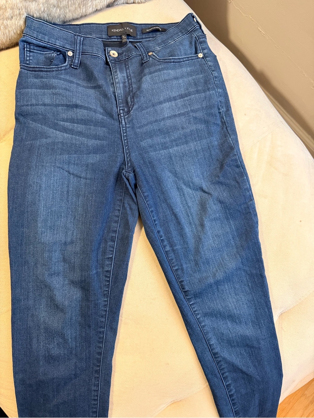 Kendall & Kylie Mid Blue Skinny Stretch Jeans